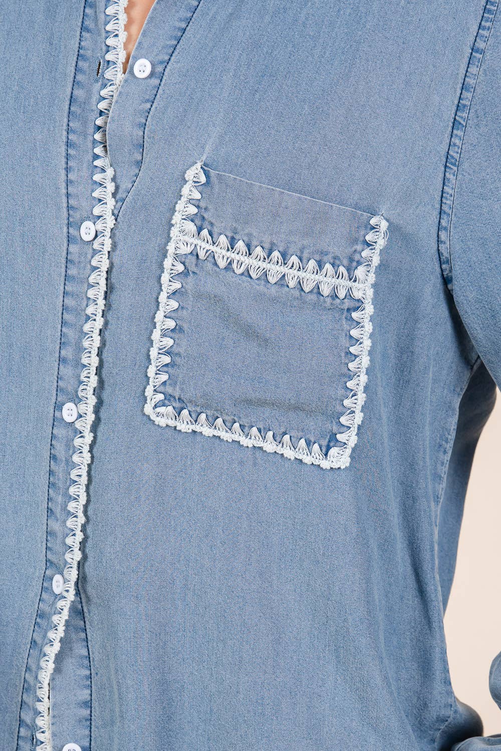 Long Sleeve Denim Shirt FINAL SALE