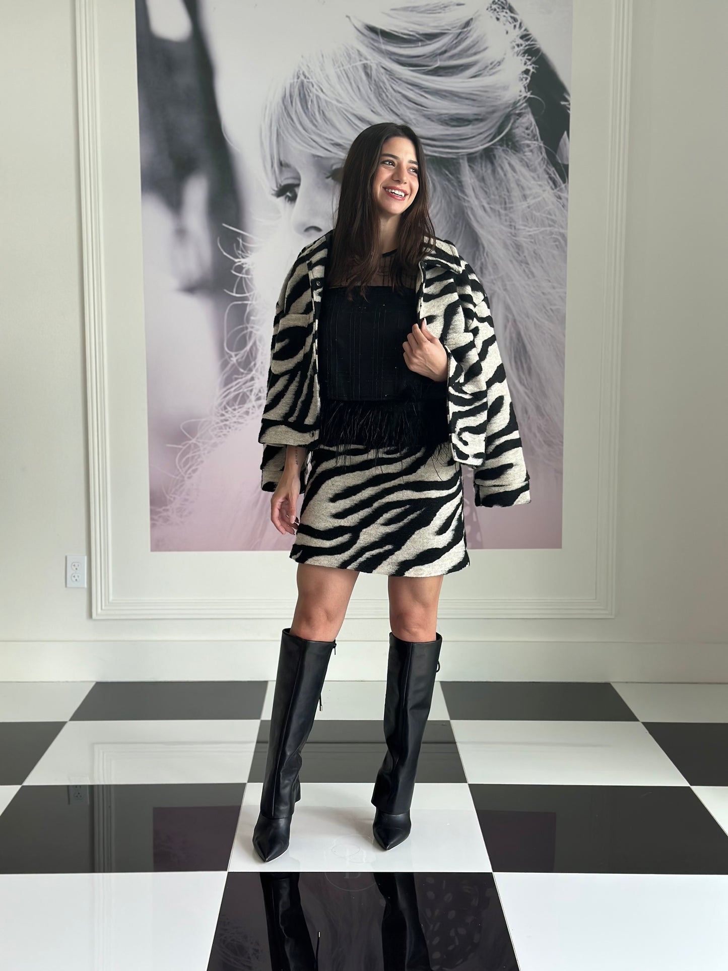 Ivanna zebra coat