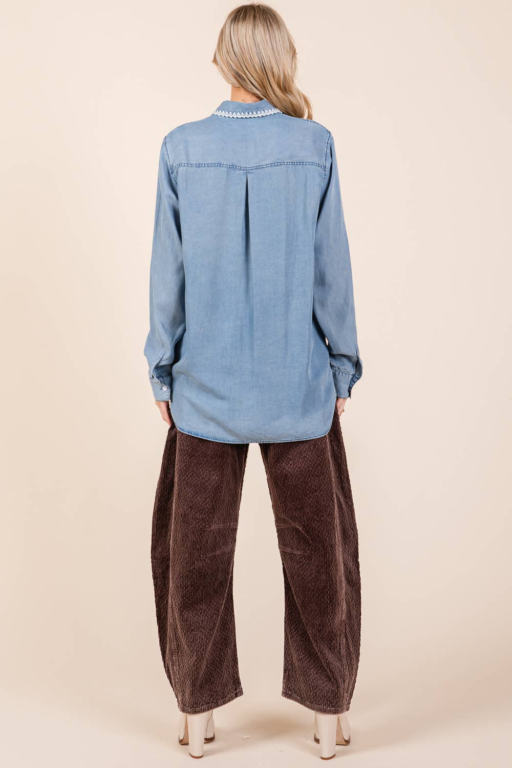 Long Sleeve Denim Shirt FINAL SALE