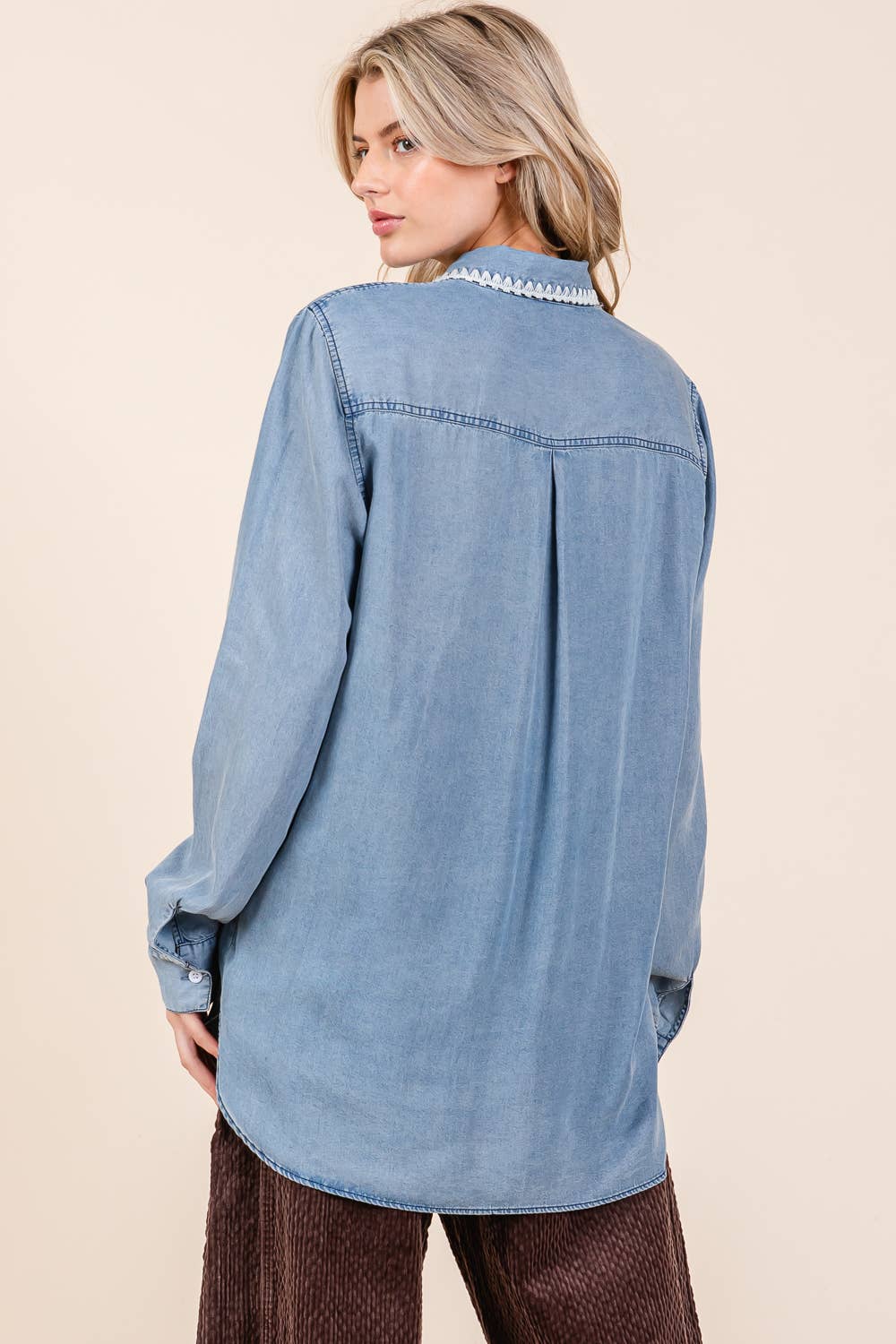 Long Sleeve Denim Shirt FINAL SALE