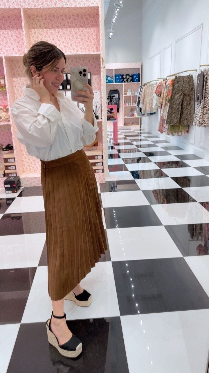Lorraine pleated skirt