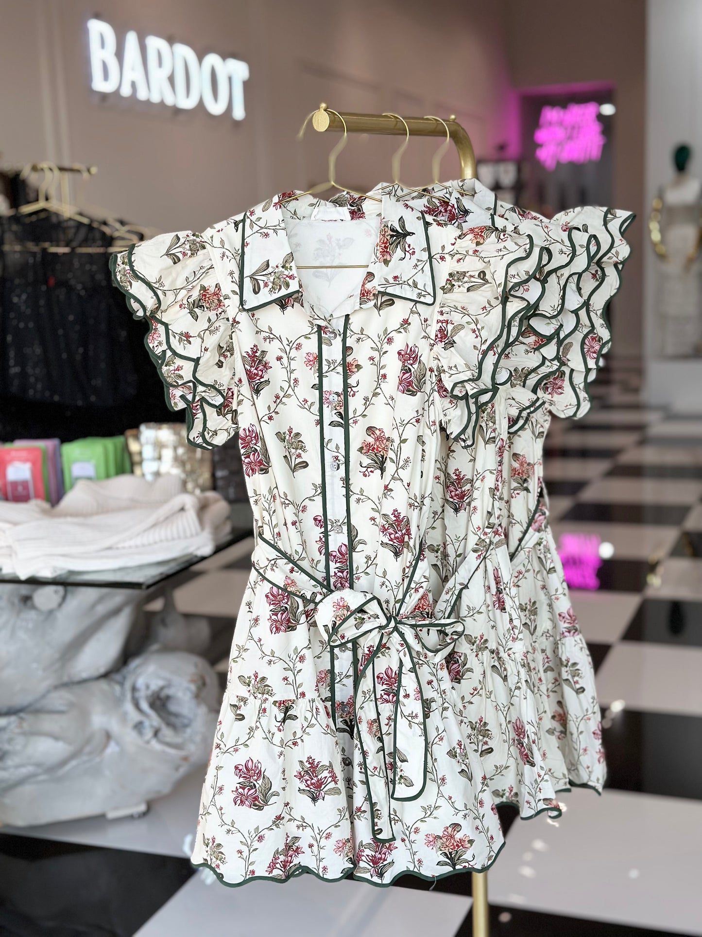 Nicole garden mini dress