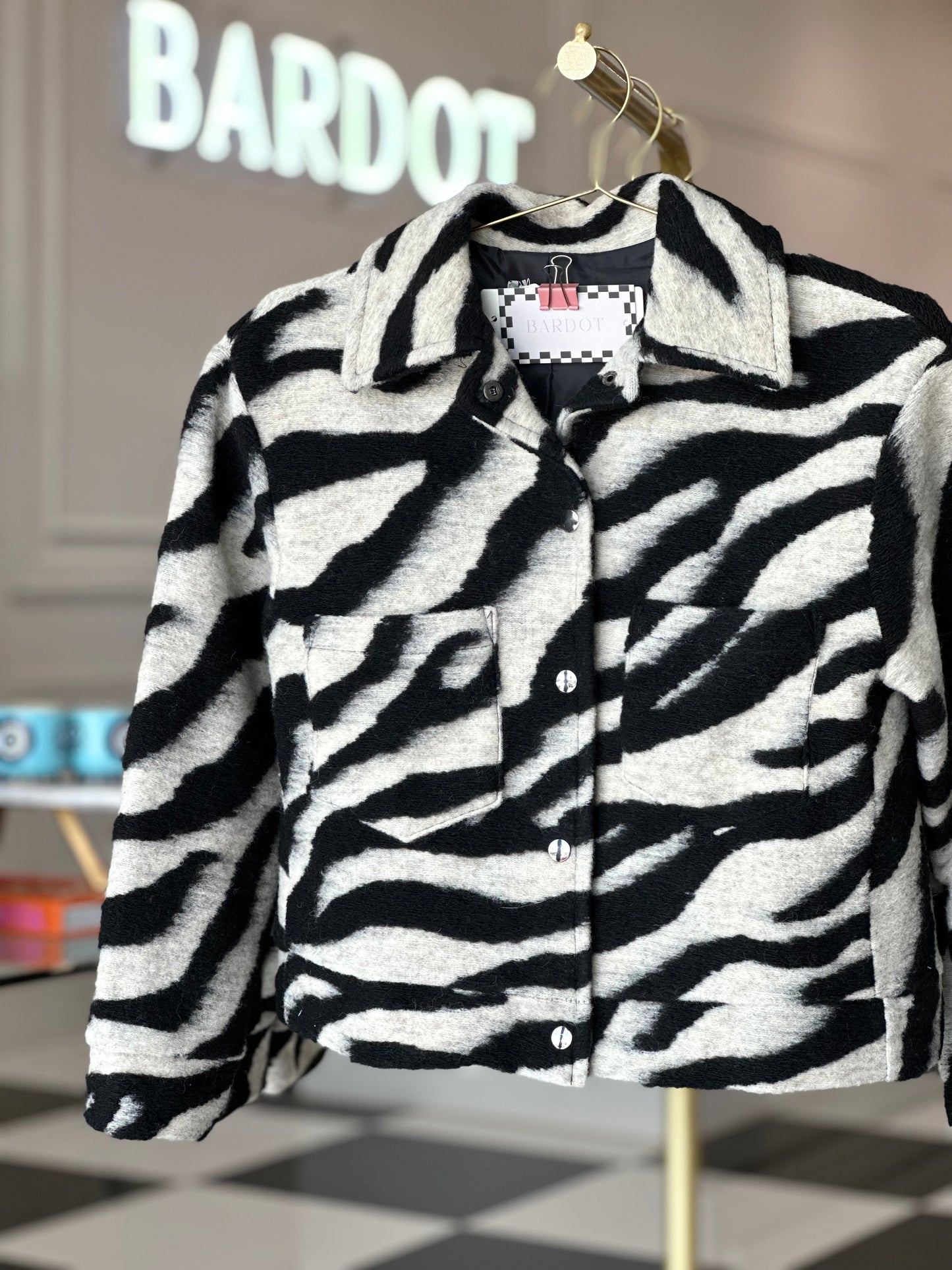 Ivanna zebra coat