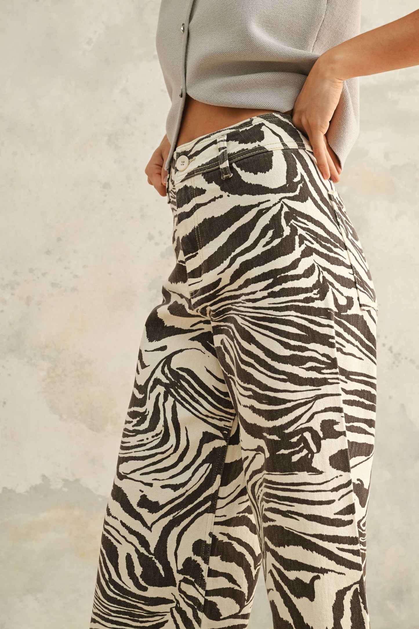 ZEBRA DENIM PANT