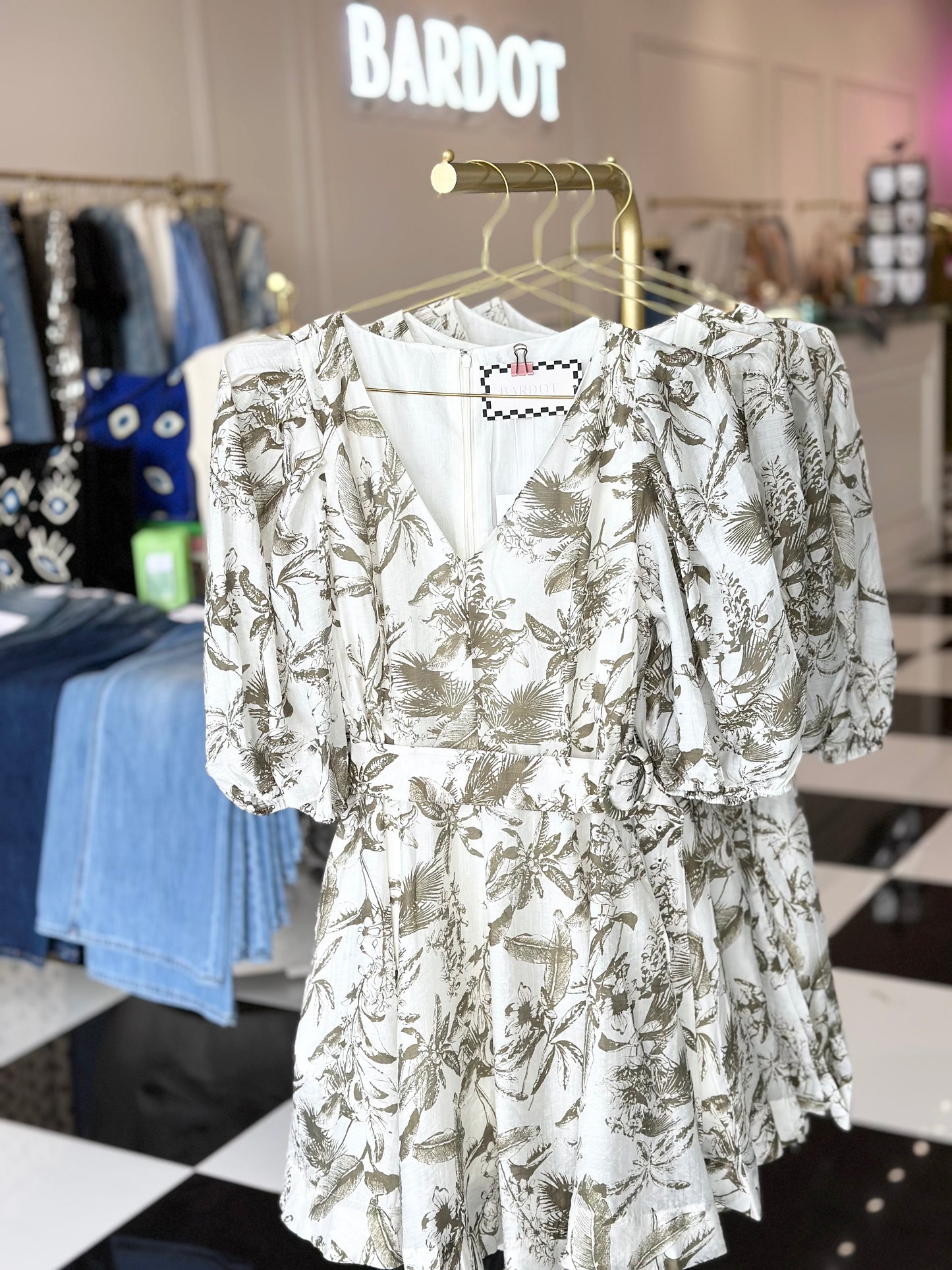 ALEXIS BELTED DRESS