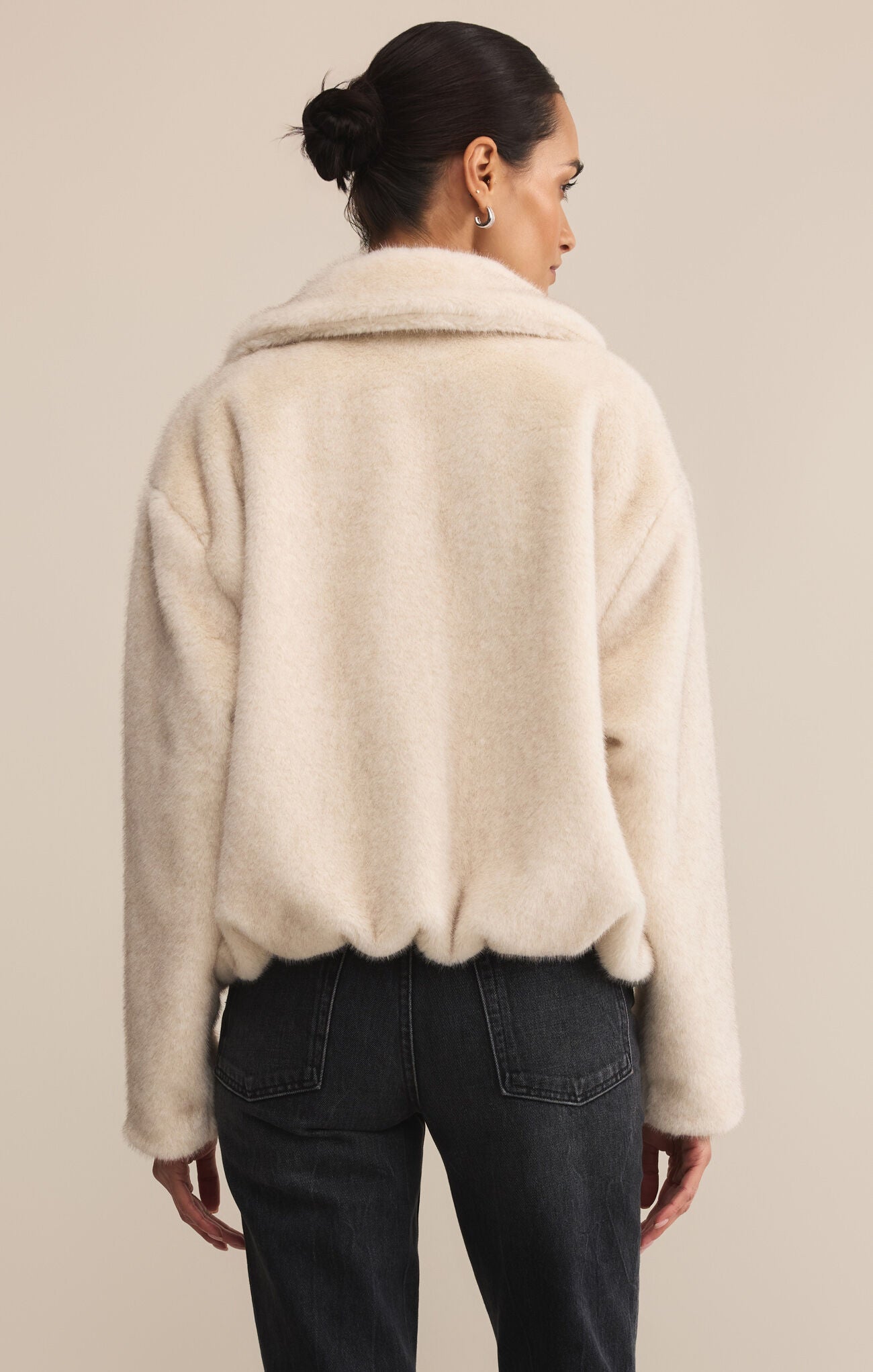 Amethyst faux fur jacket