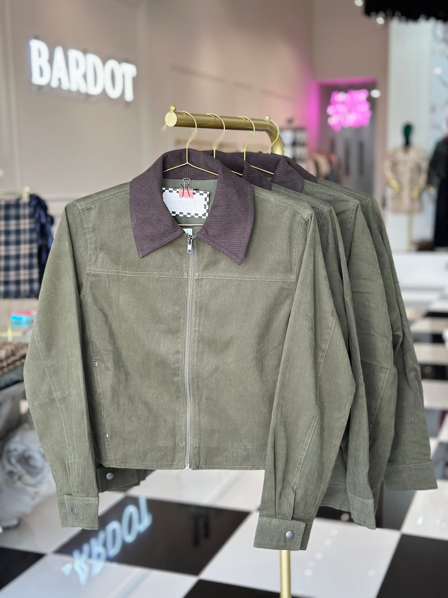 CORDY ZIP-UP JACKET