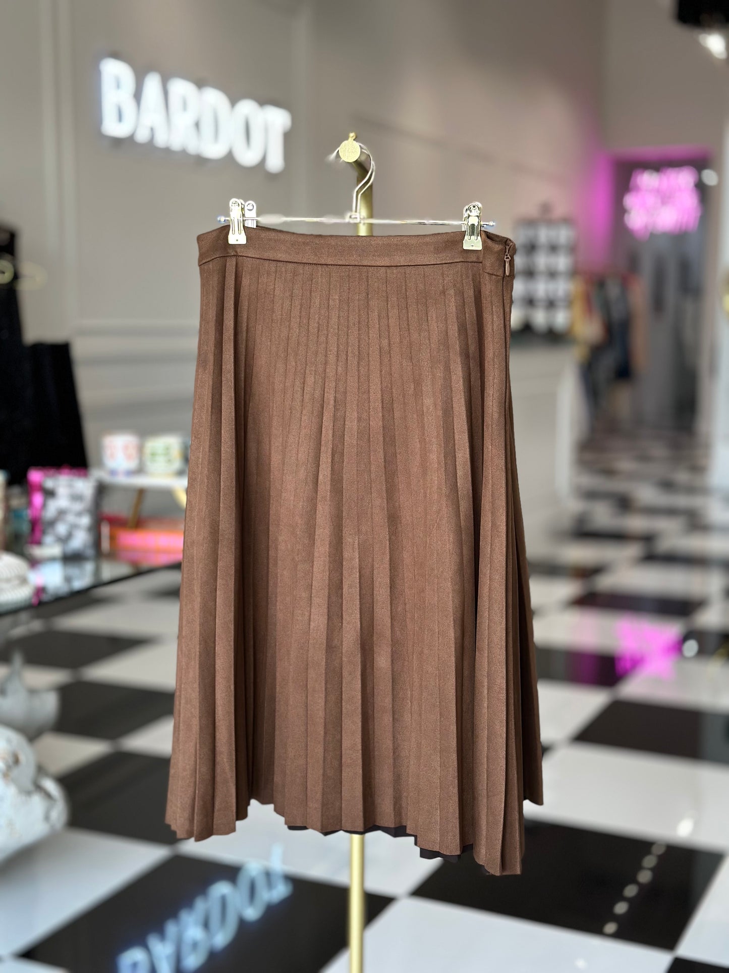 Lorraine pleated skirt