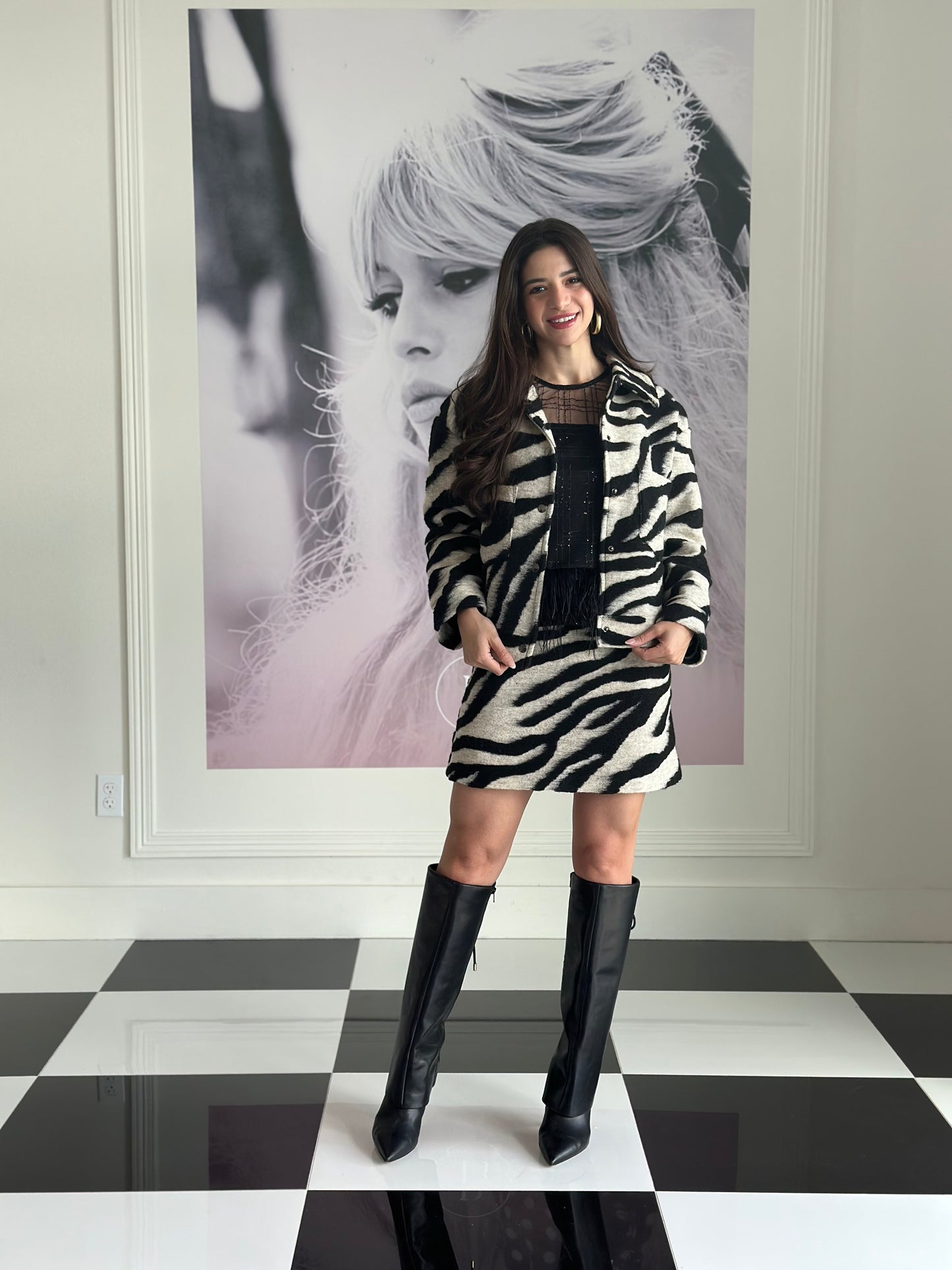 Ivanna zebra coat