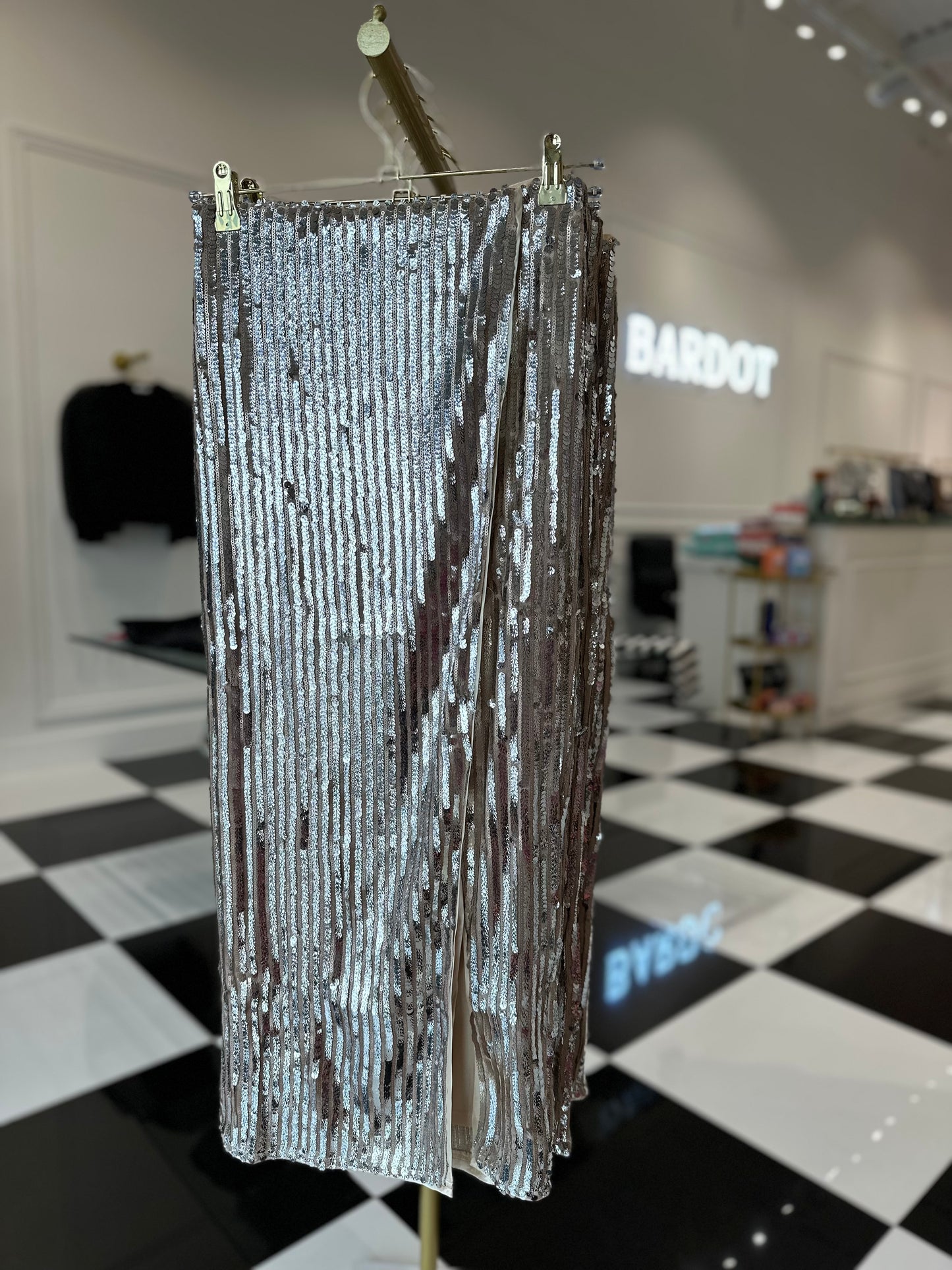 Midi gold and silver skirt FINAL SALE