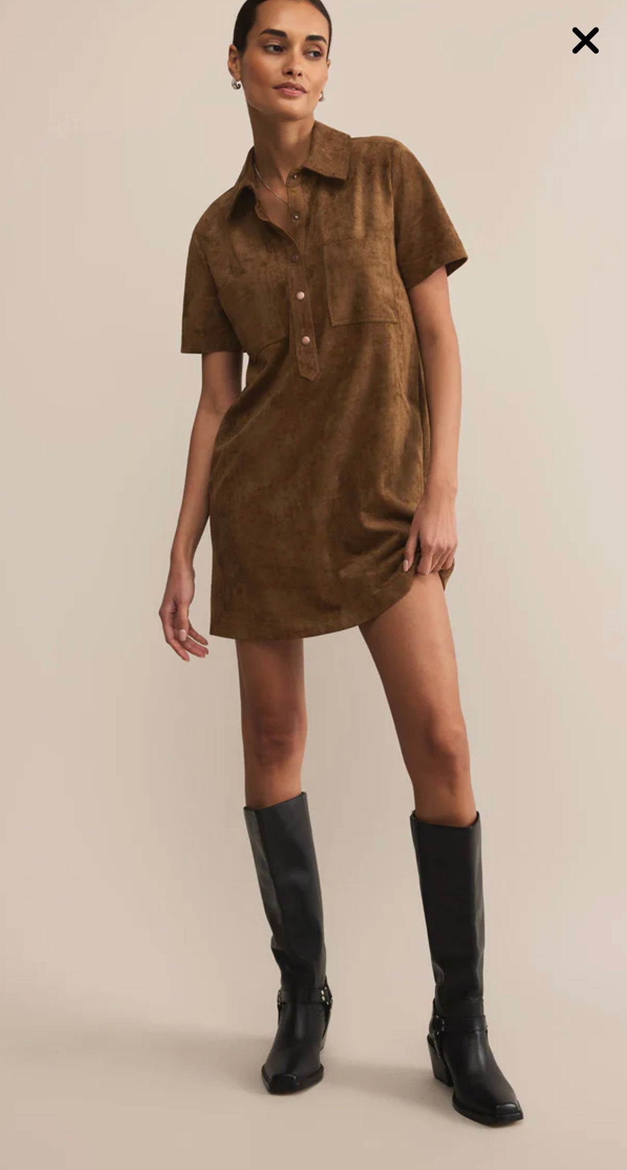 SYDNEY SUEDE MINI DRESS