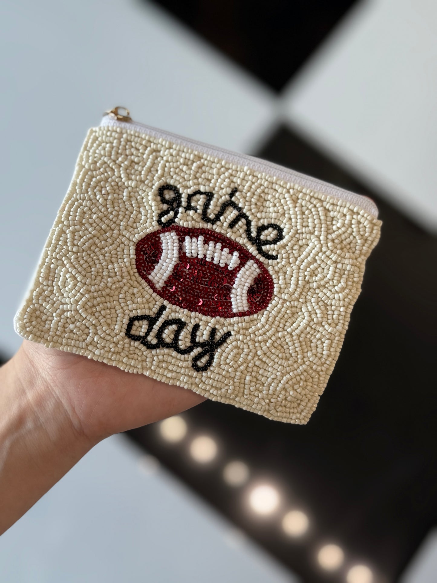 Sports beaded coin purses