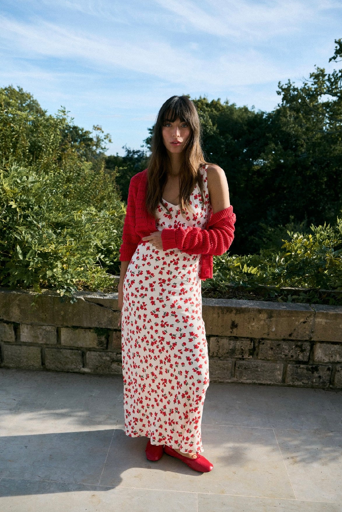 Hanna ditsy maxi dress