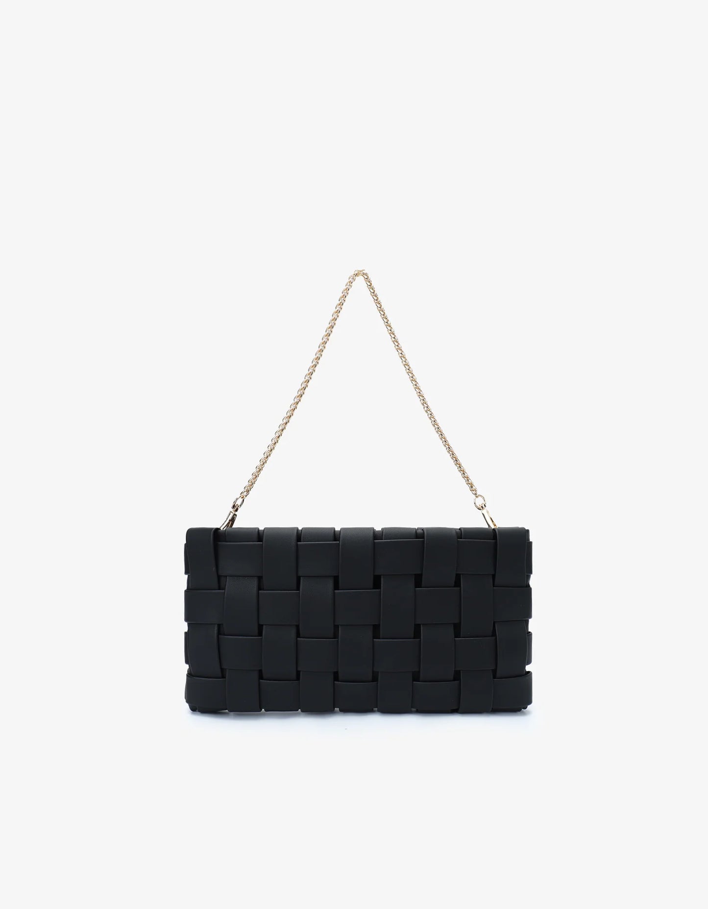 Lindy woven small clutch