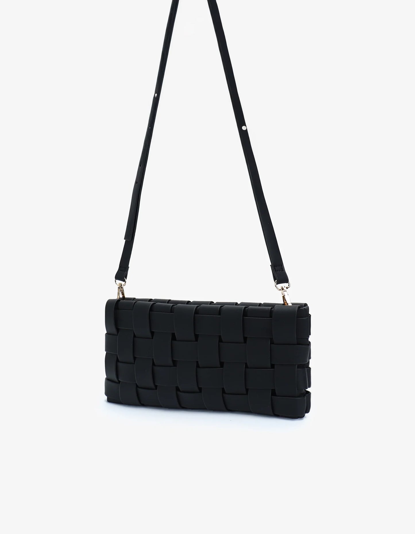 Lindy woven small clutch