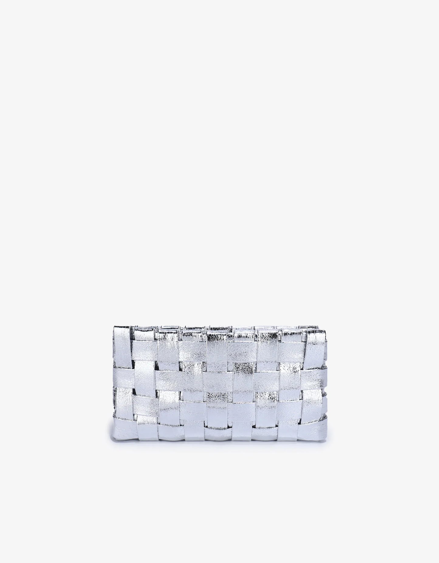 Lindy woven small clutch