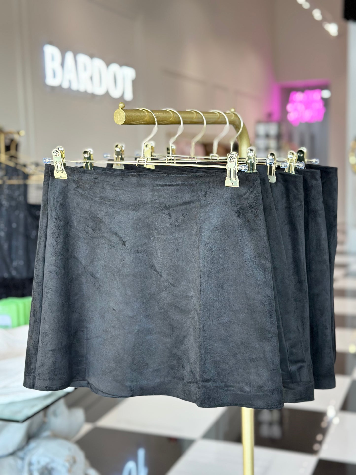 Ciera suede mini skirt