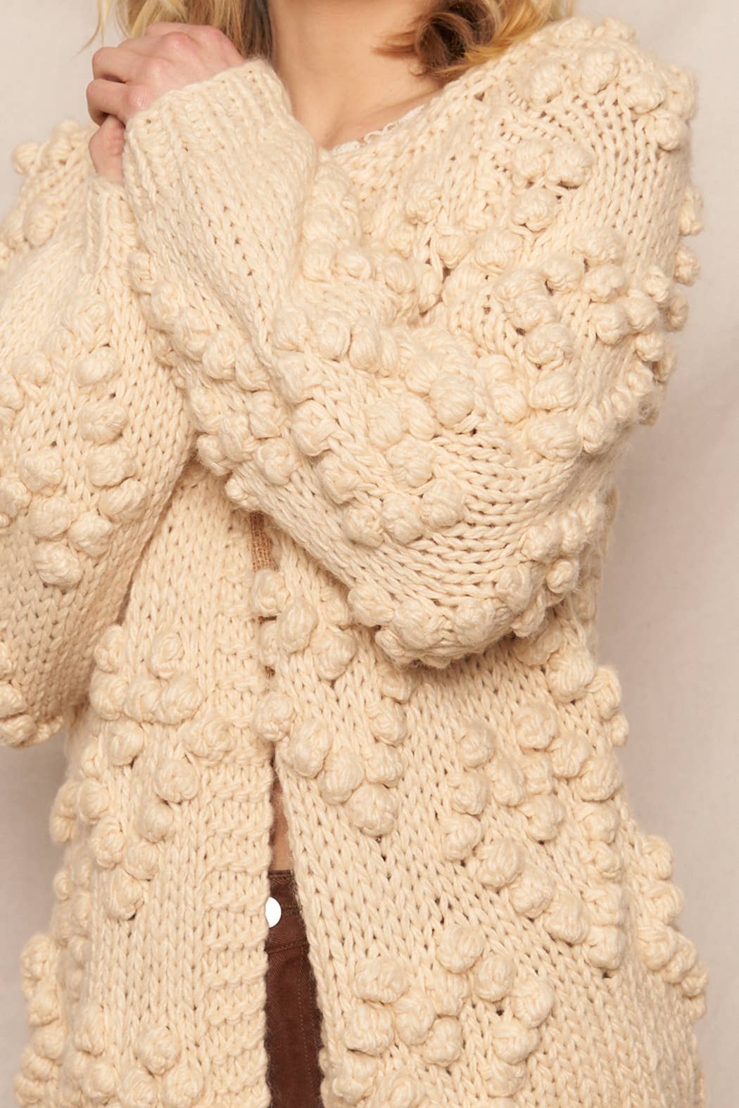 Pom Pom Sweater Cardigan