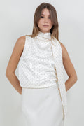 CHRISSY POLKA DOT BLOUSE