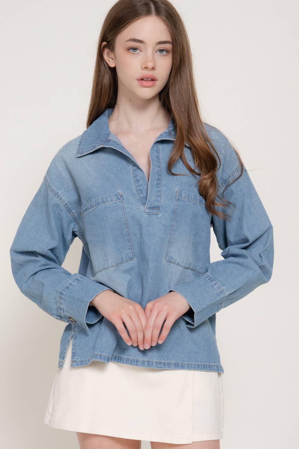 Blake Pullover Denim Shirt