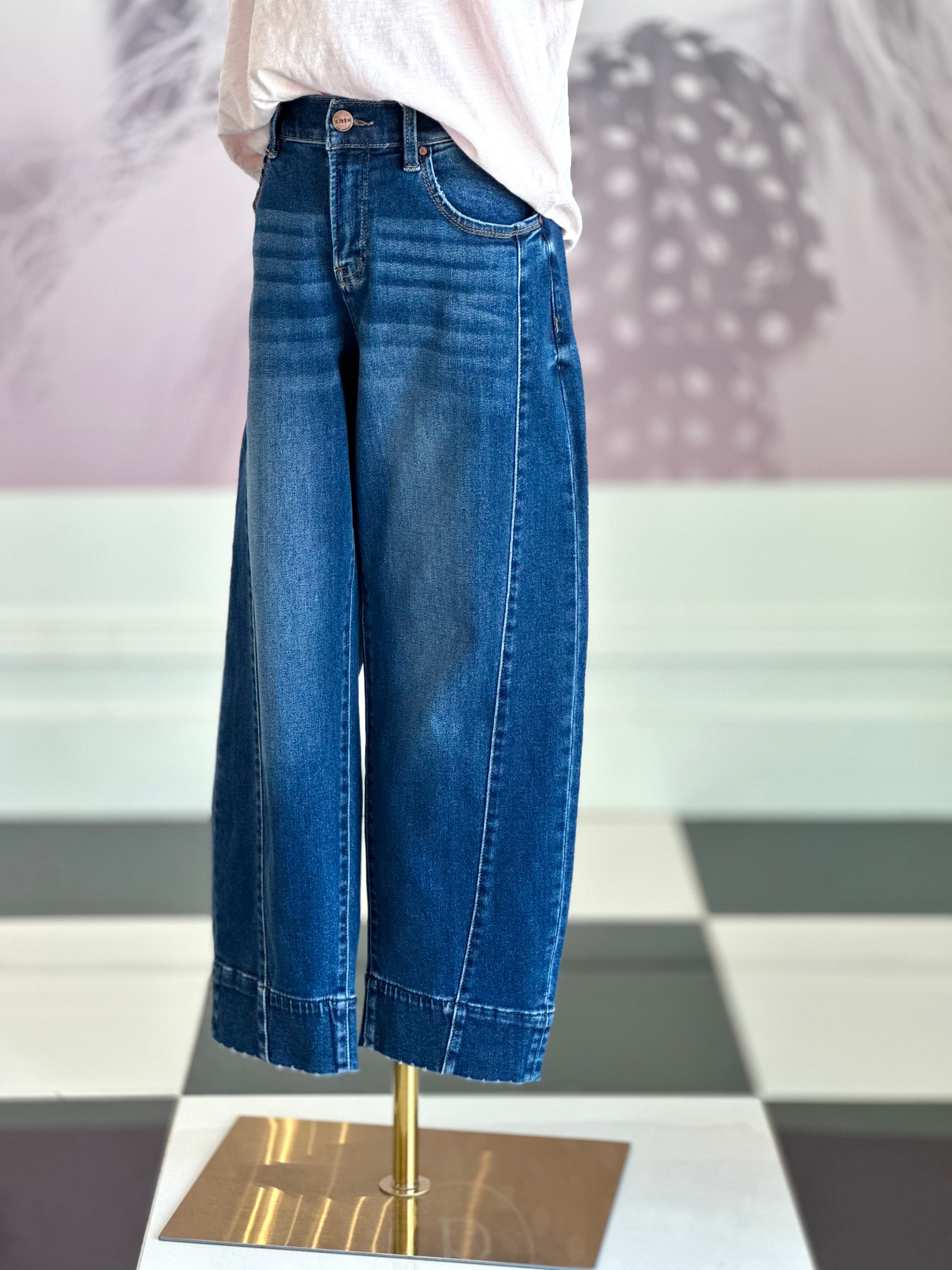 Josie cropped barrel denim