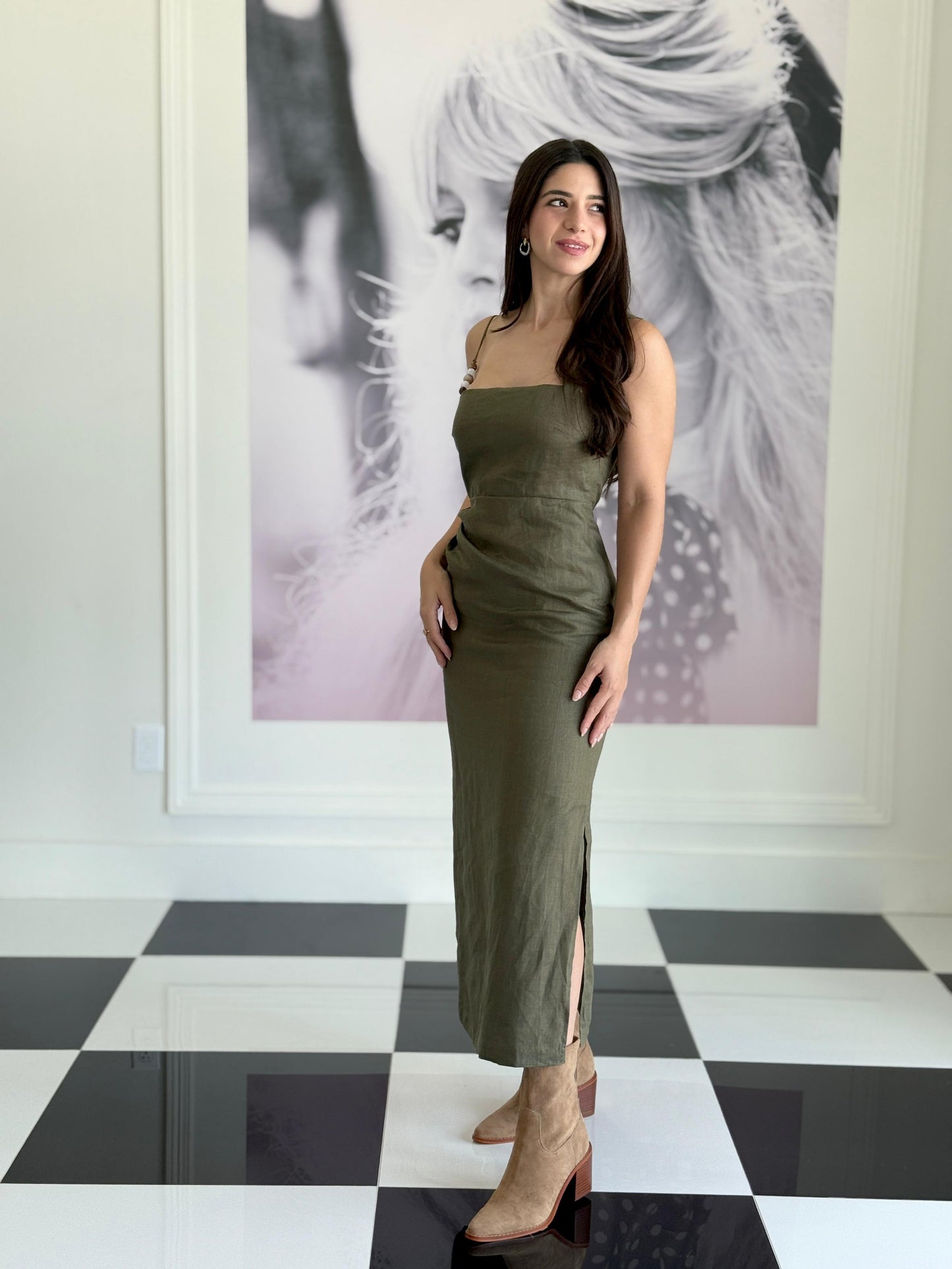 FALLON BEAD DETAIL DRESS