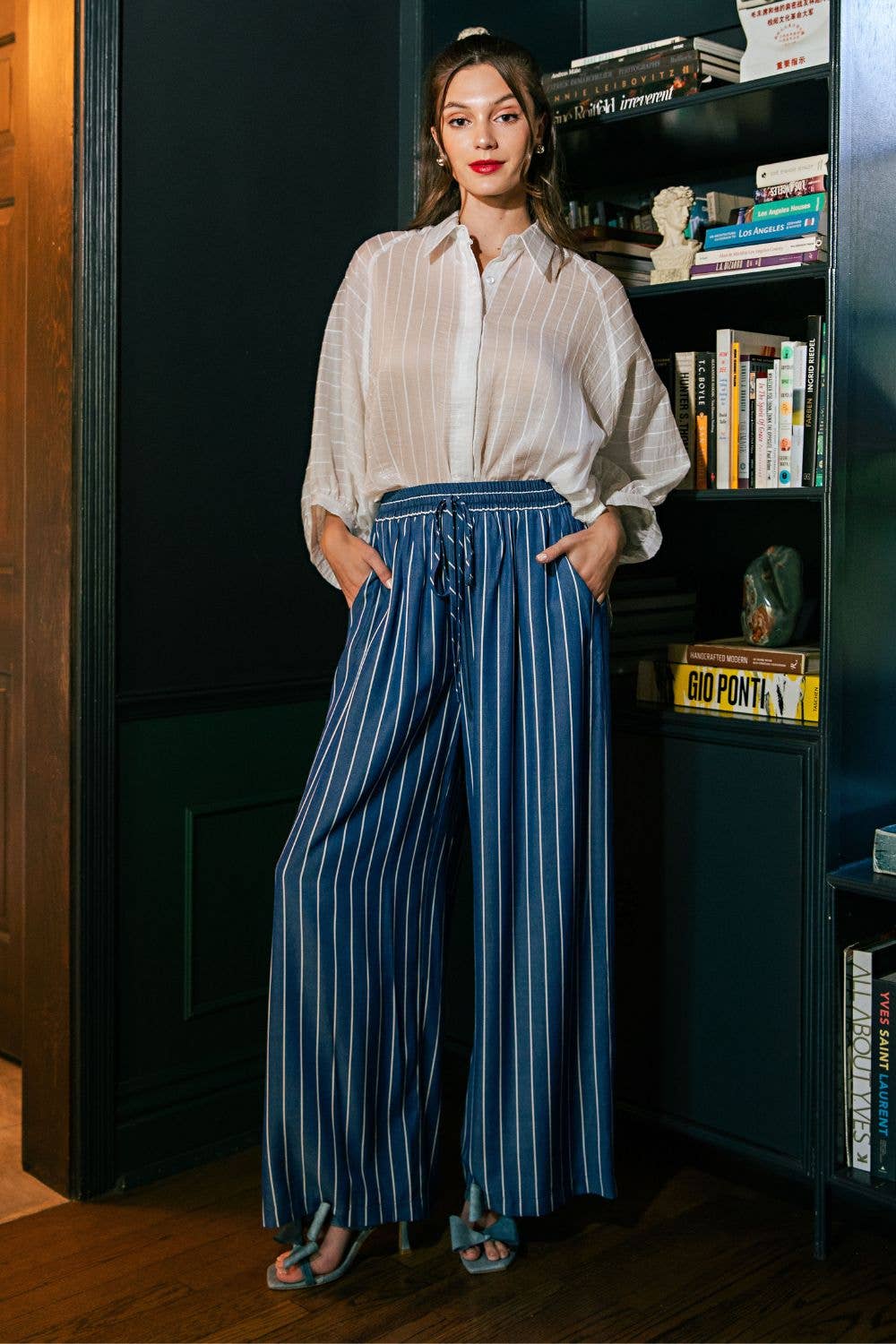 Eloise Stripe Wide Pants