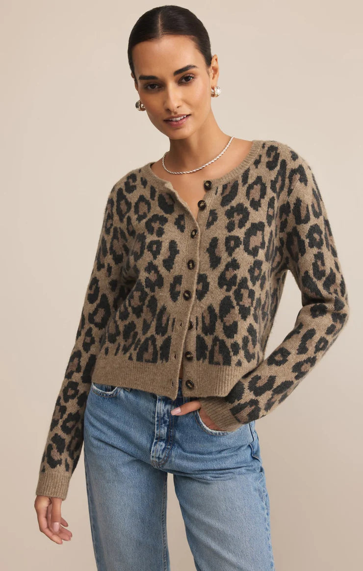 Wild outlook cardigan desert tan
