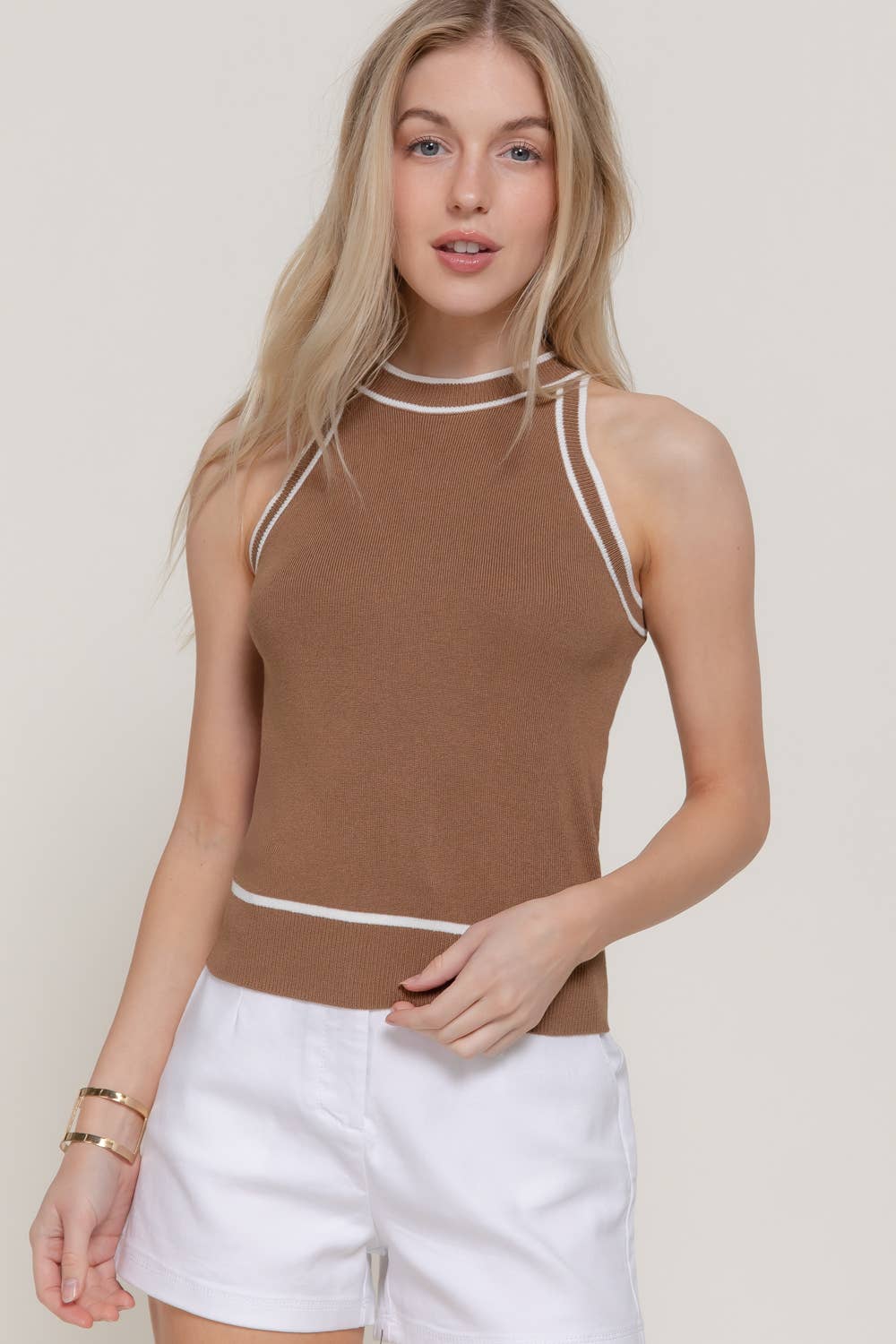 Lindsay Halter Neck Spring Sweater