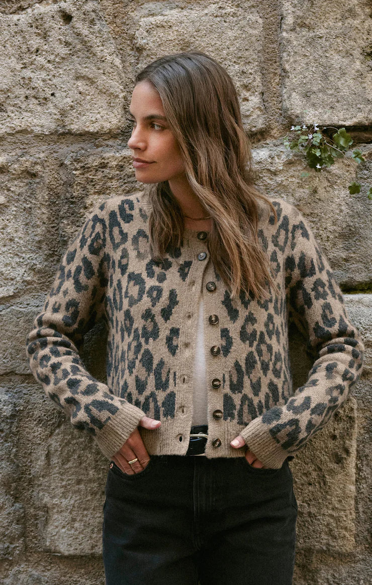 Wild outlook cardigan desert tan