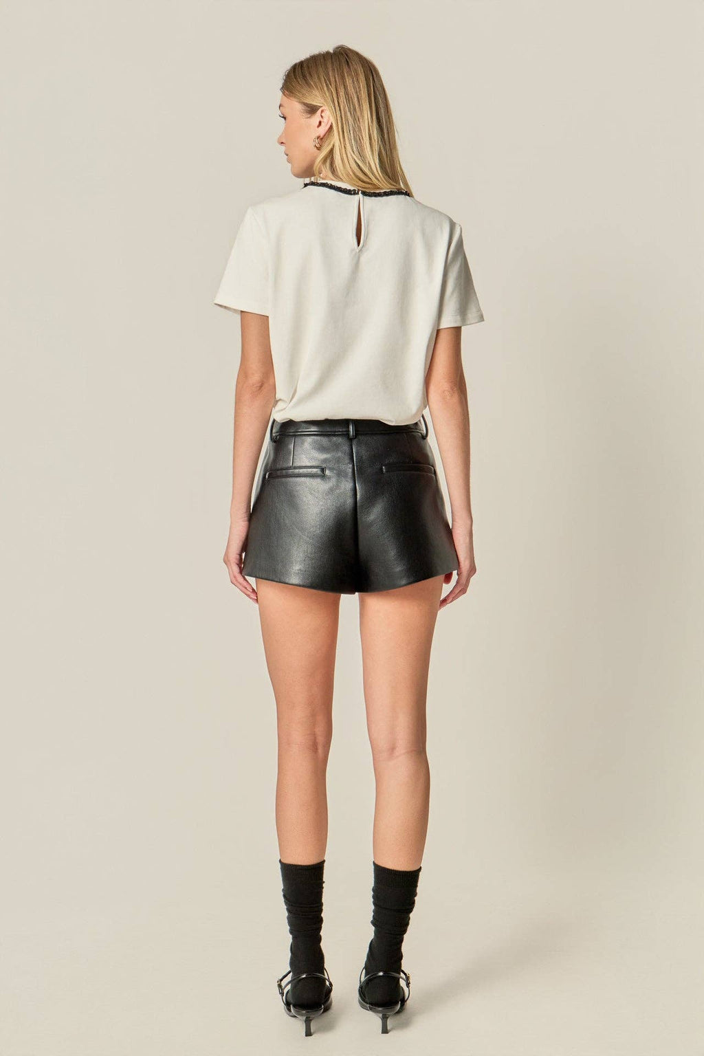 Iris Beaded Bow T-Shirt