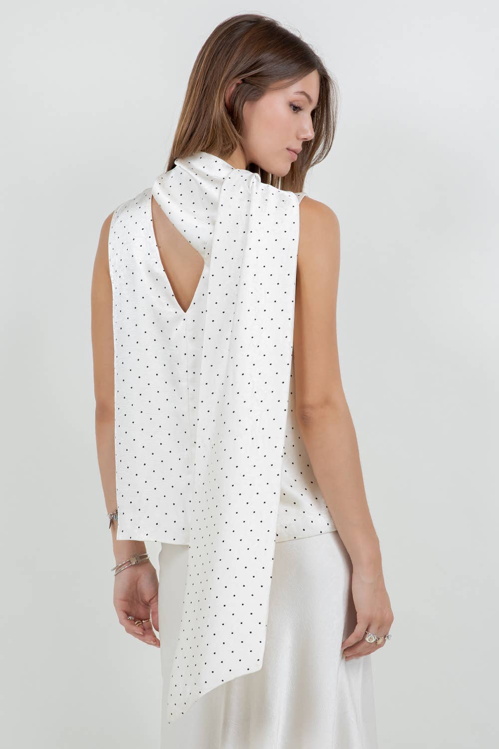 CHRISSY POLKA DOT BLOUSE