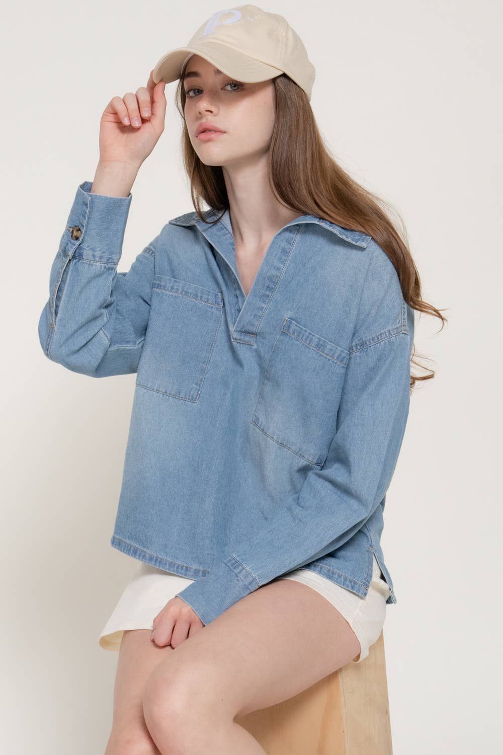 Blake Pullover Denim Shirt