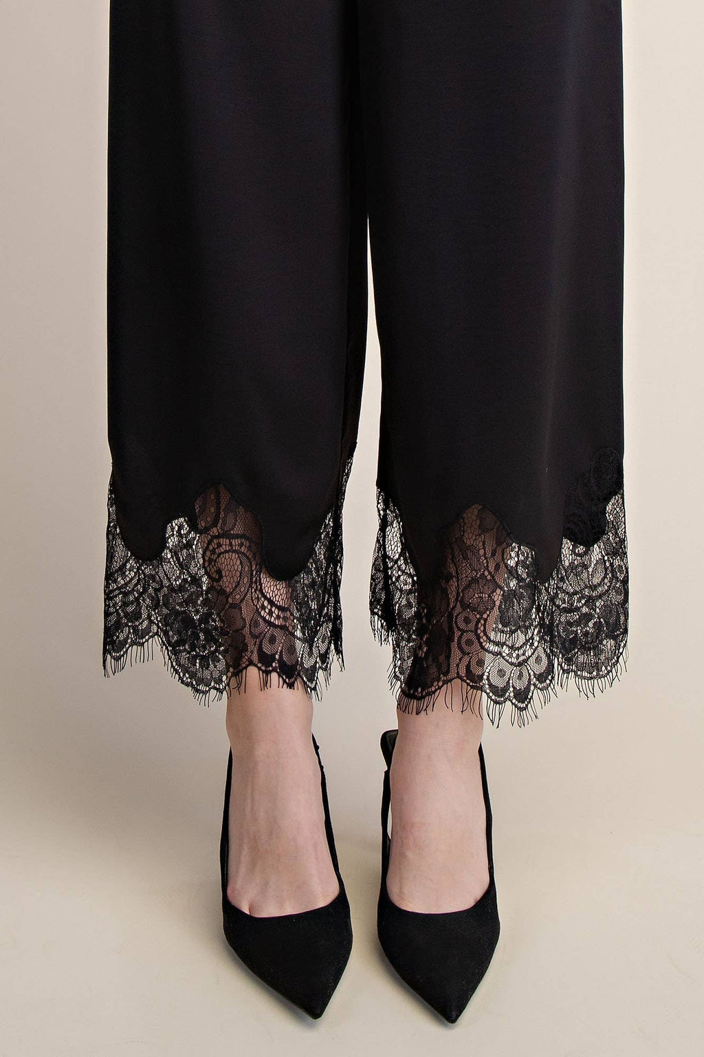 Marcia Lace Trim Pants