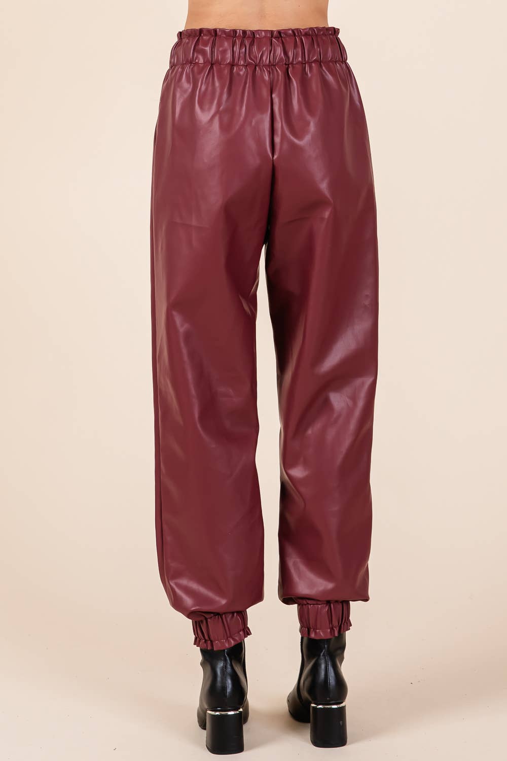 Faux Leather Jogger Pants FINAL SALE