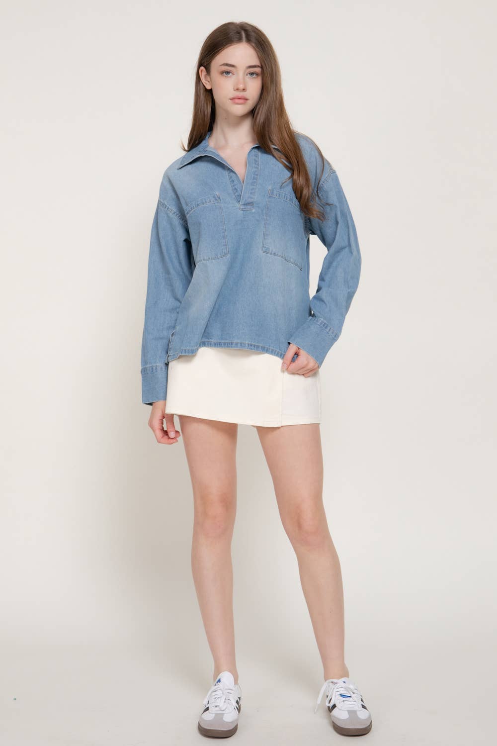 Blake Pullover Denim Shirt