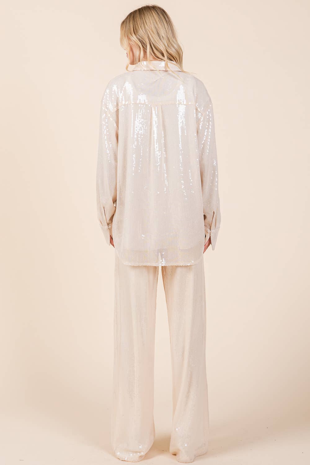 Sequined Oversized Shirt