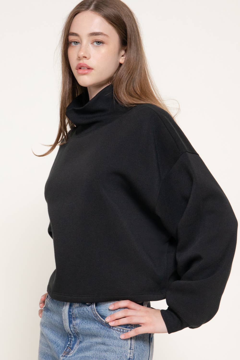 Ivy Mock Neck Sweatshirt