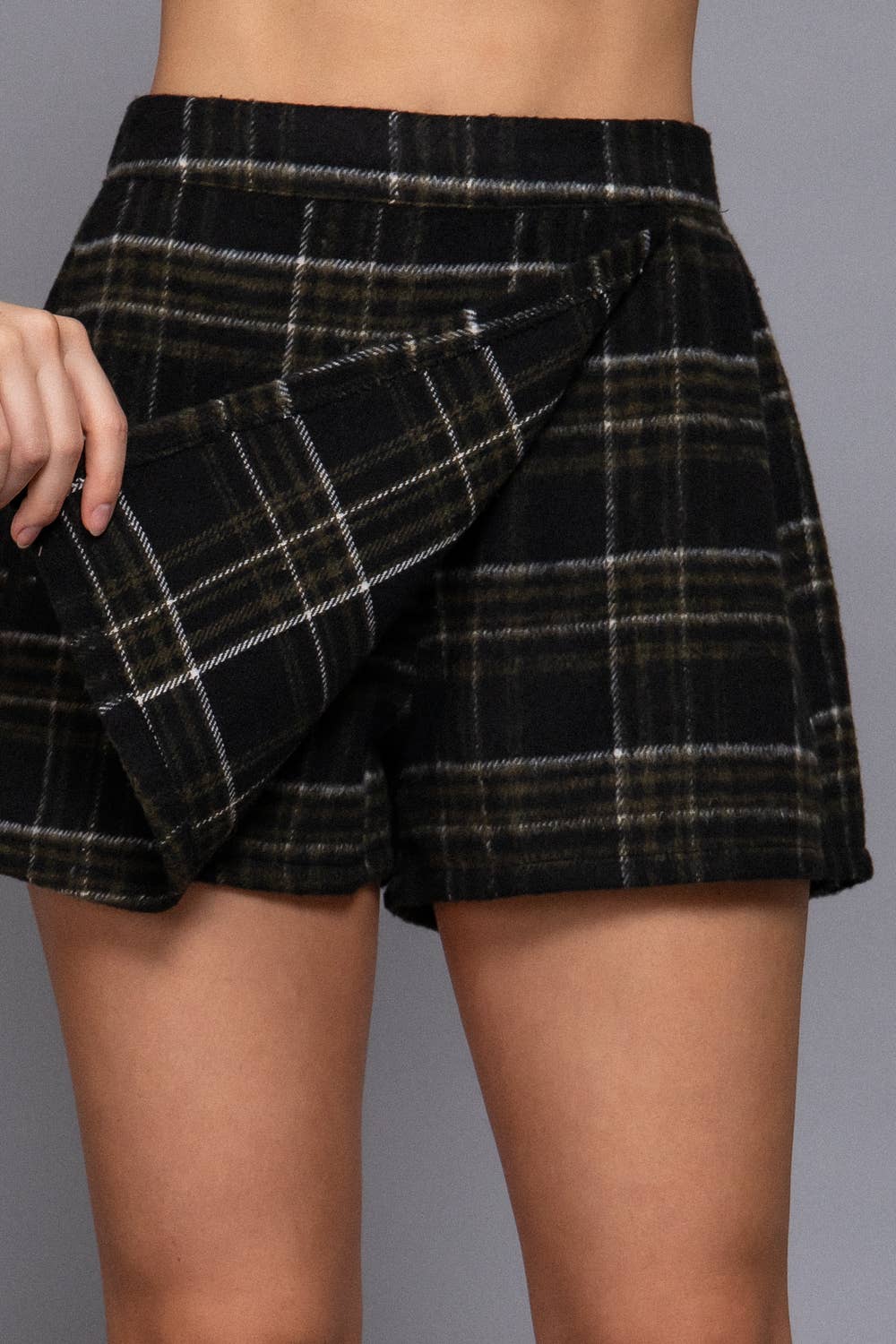 Claudia plaid skort