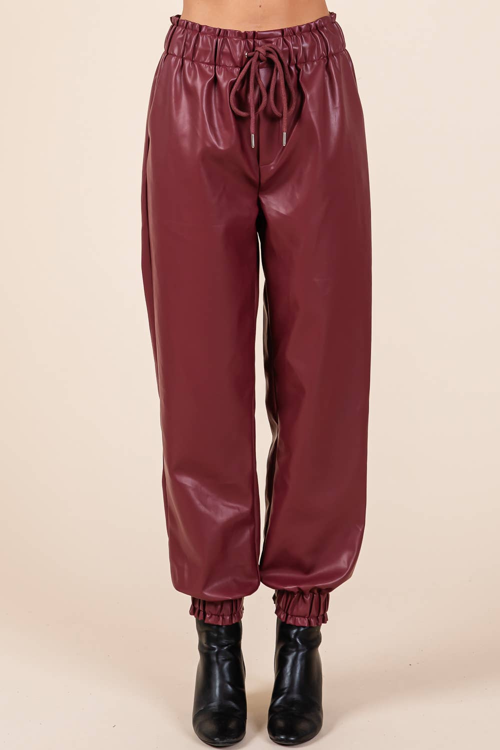 Faux Leather Jogger Pants FINAL SALE