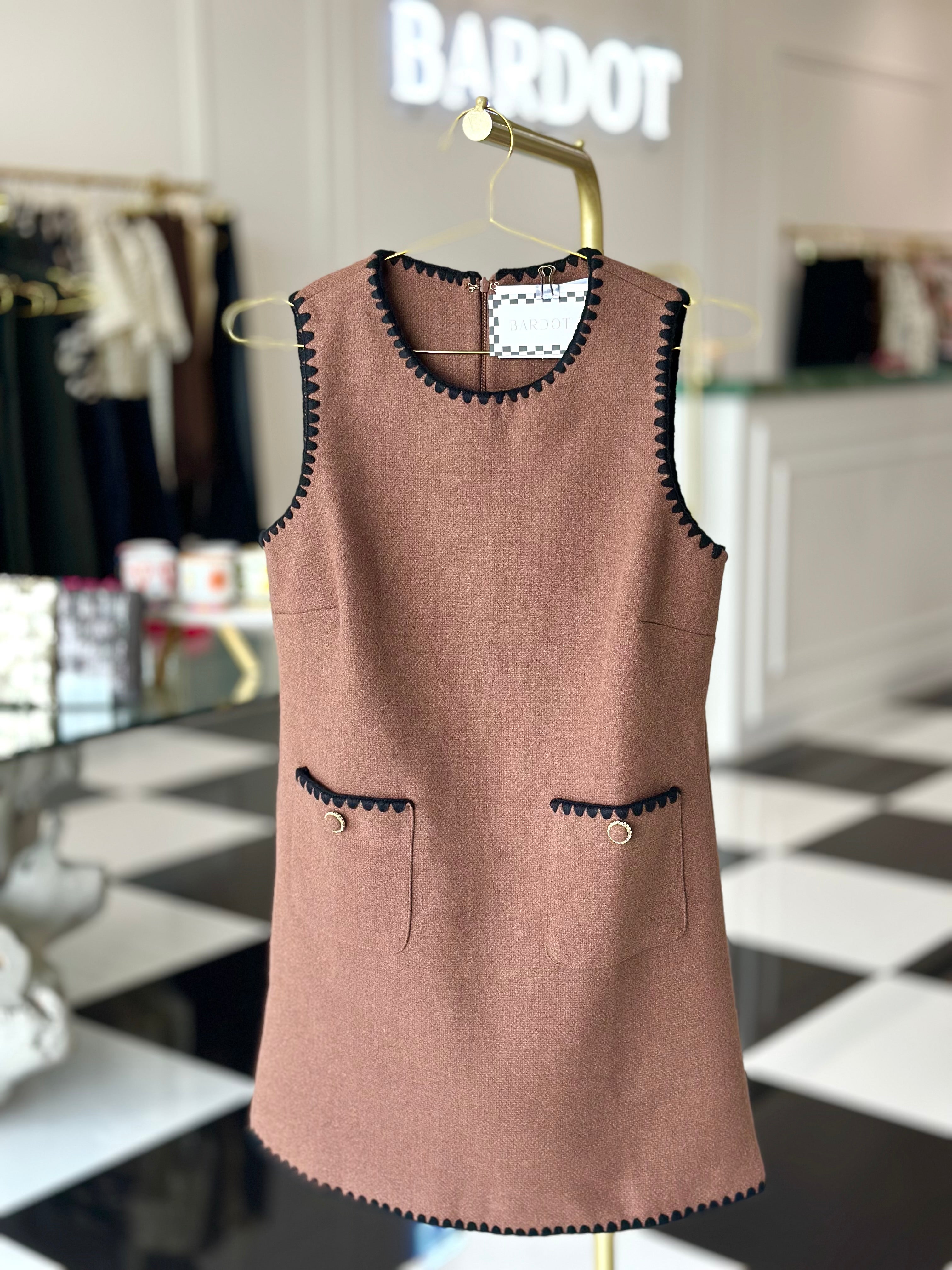 Aster Embroidery Mini Dress