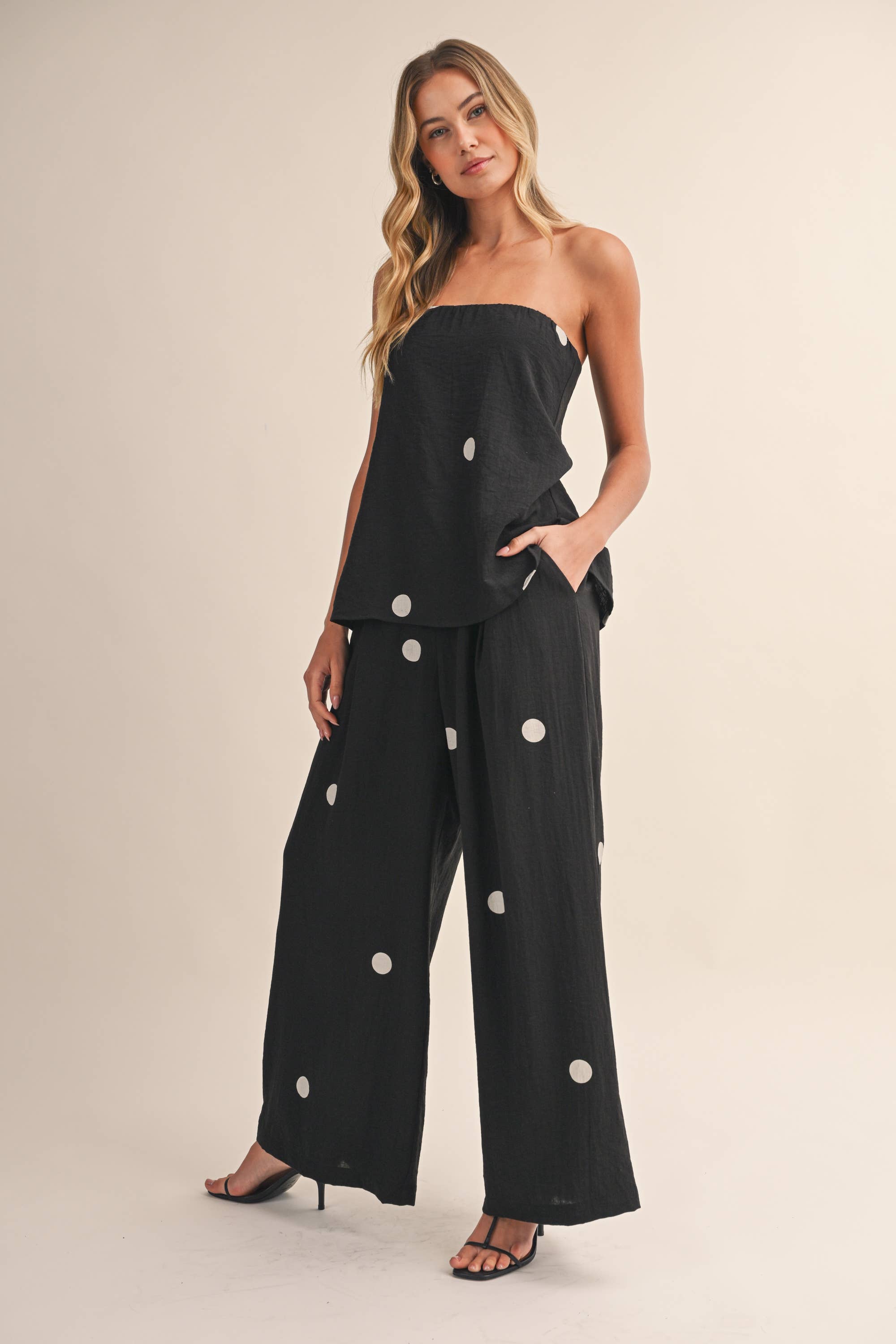 Maya polka dot set