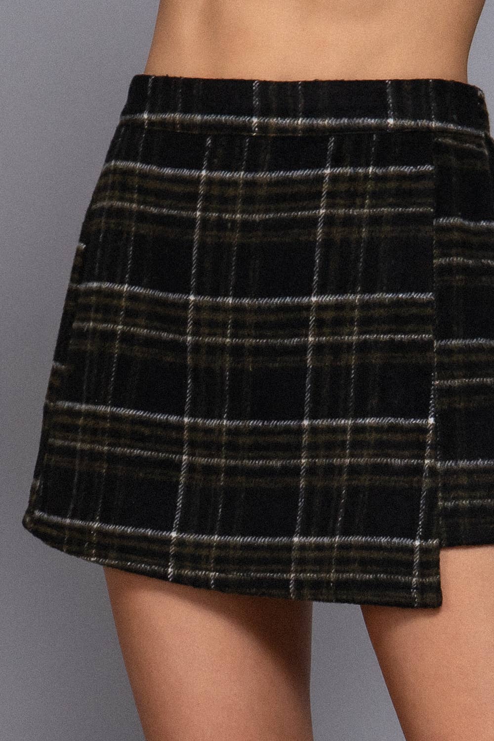 Claudia plaid skort