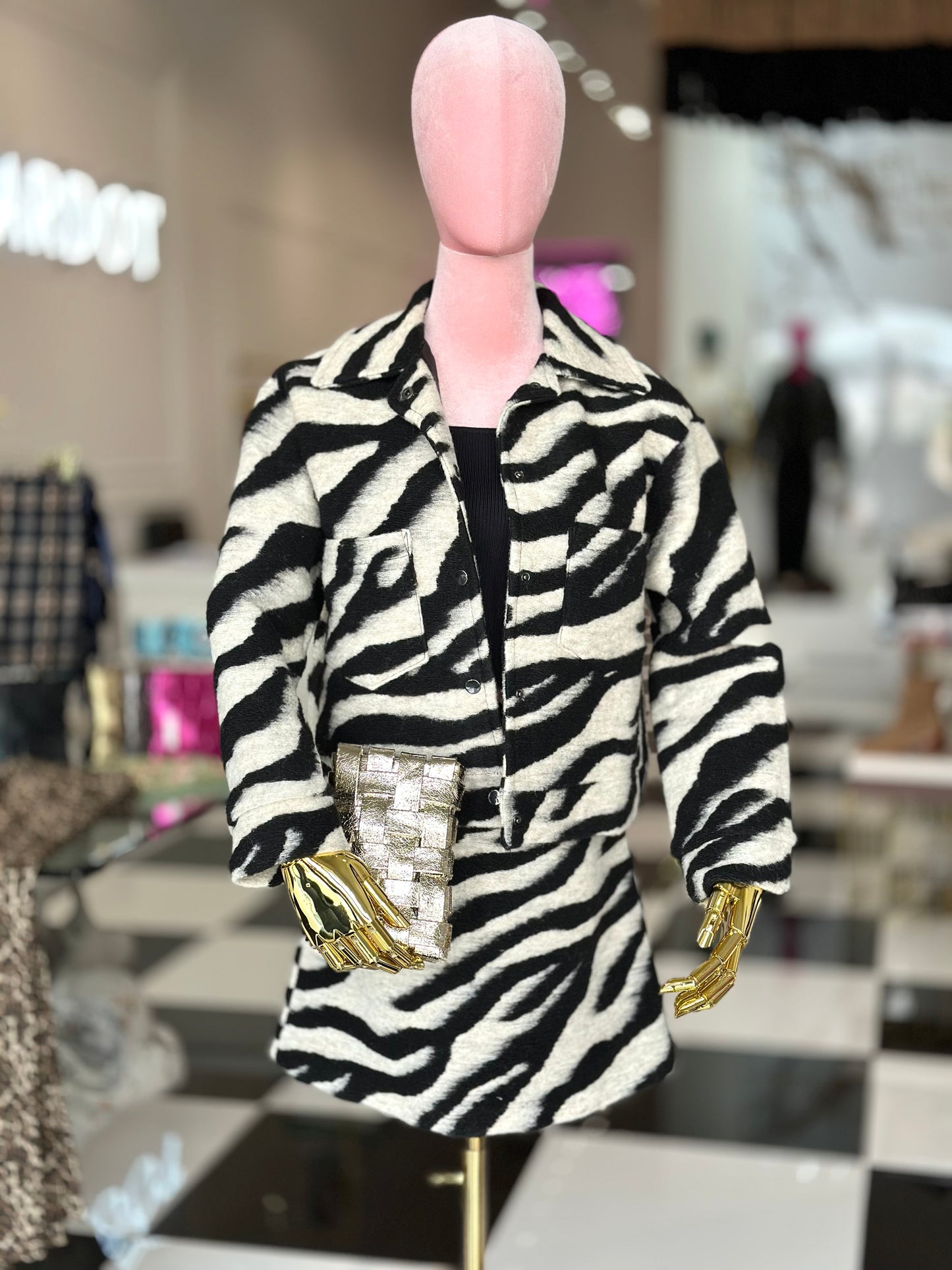 Ivanna zebra coat
