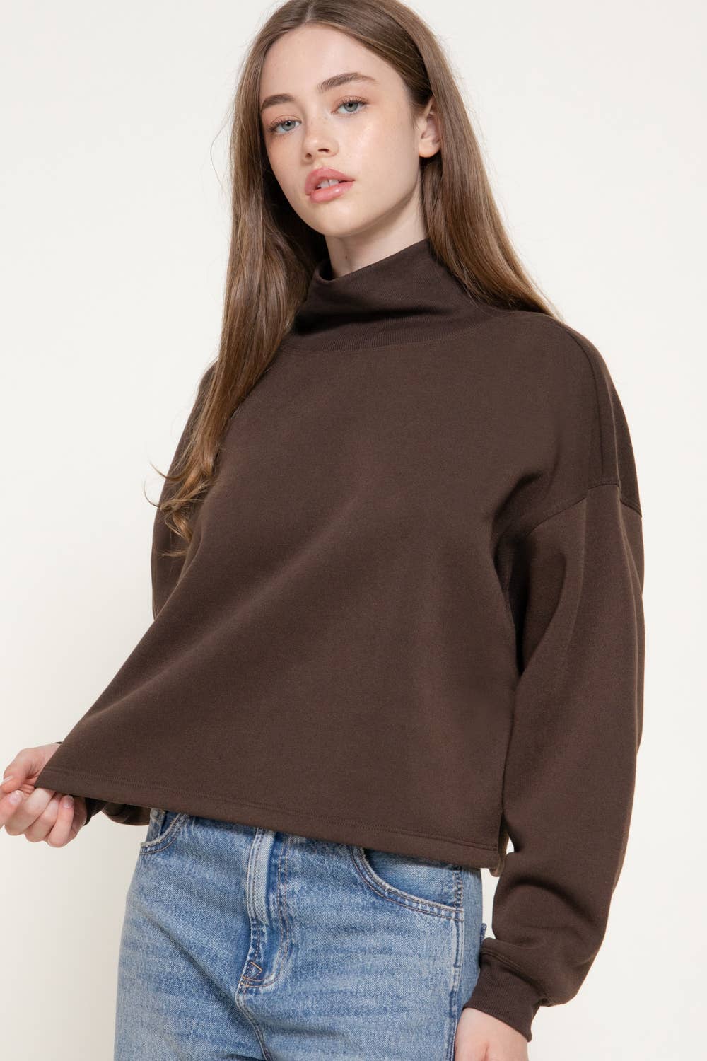 Ivy Mock Neck Sweatshirt
