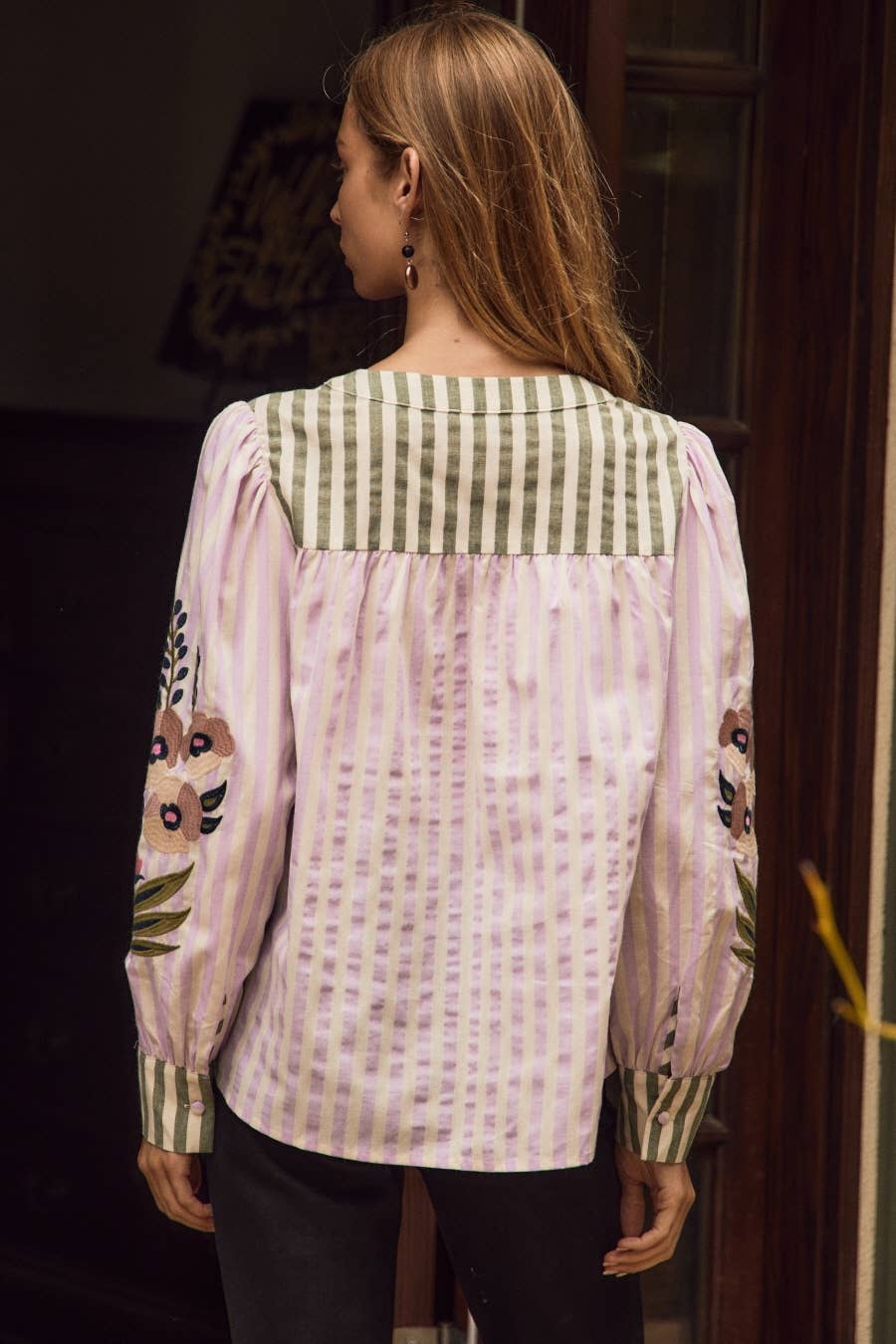 Polly embroidered top