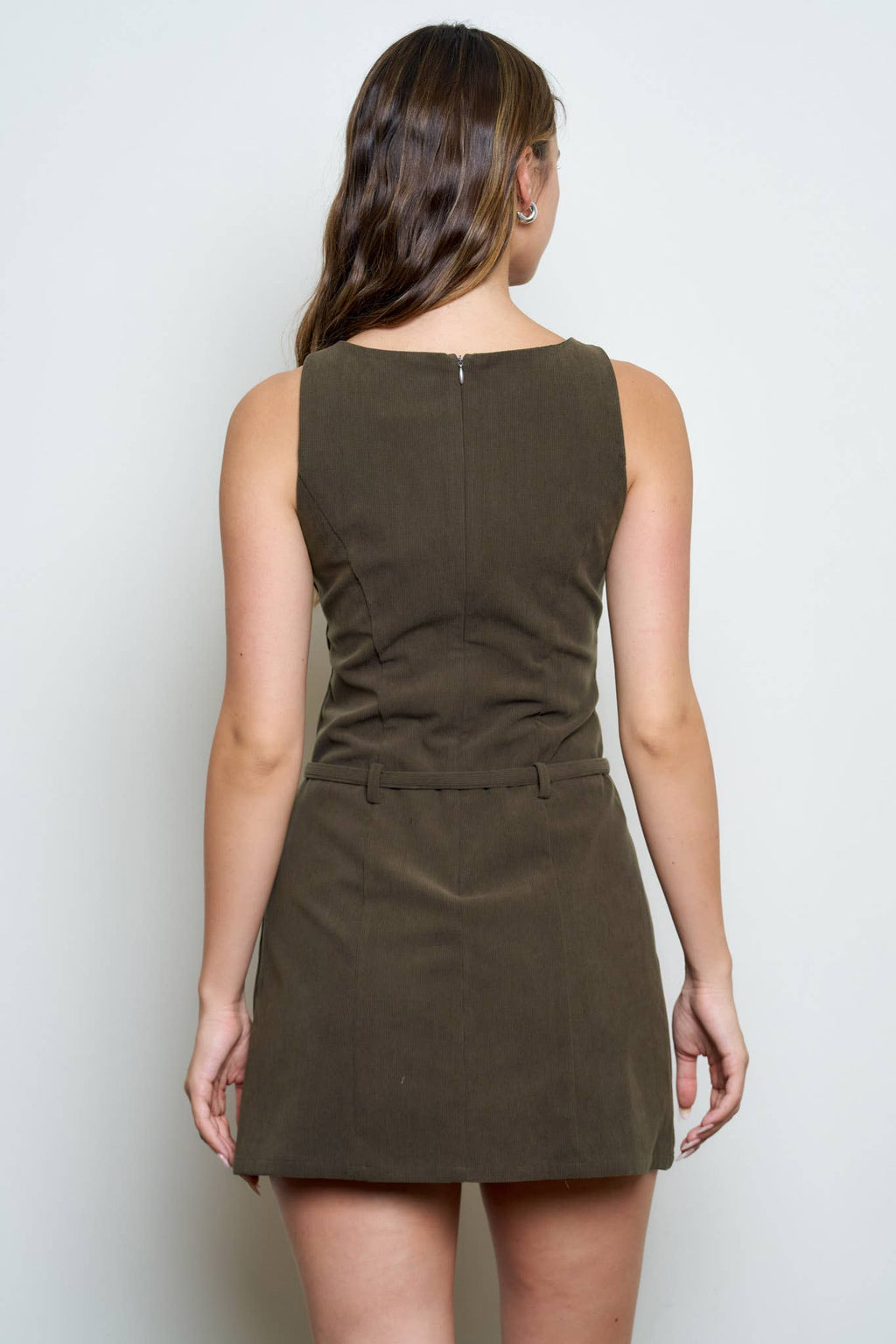 CORDY BELTED MINI DRESS