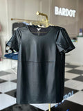 London faux leather mini
