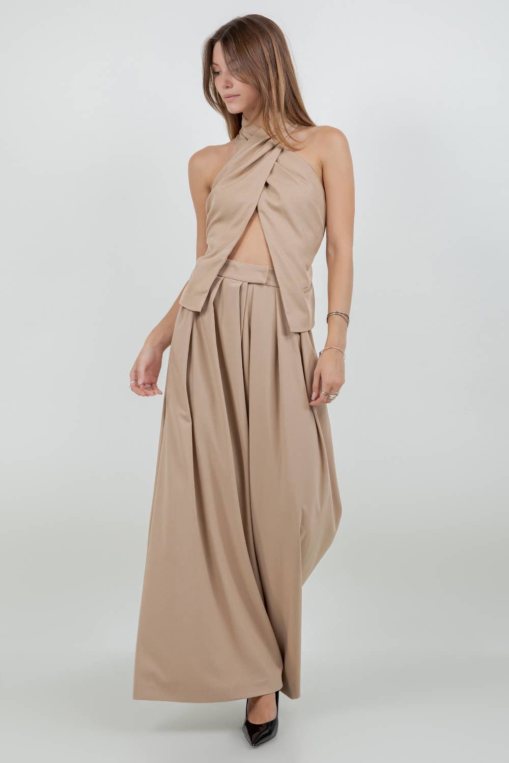 LOUISE MULTI PLEAT TROUSERS
