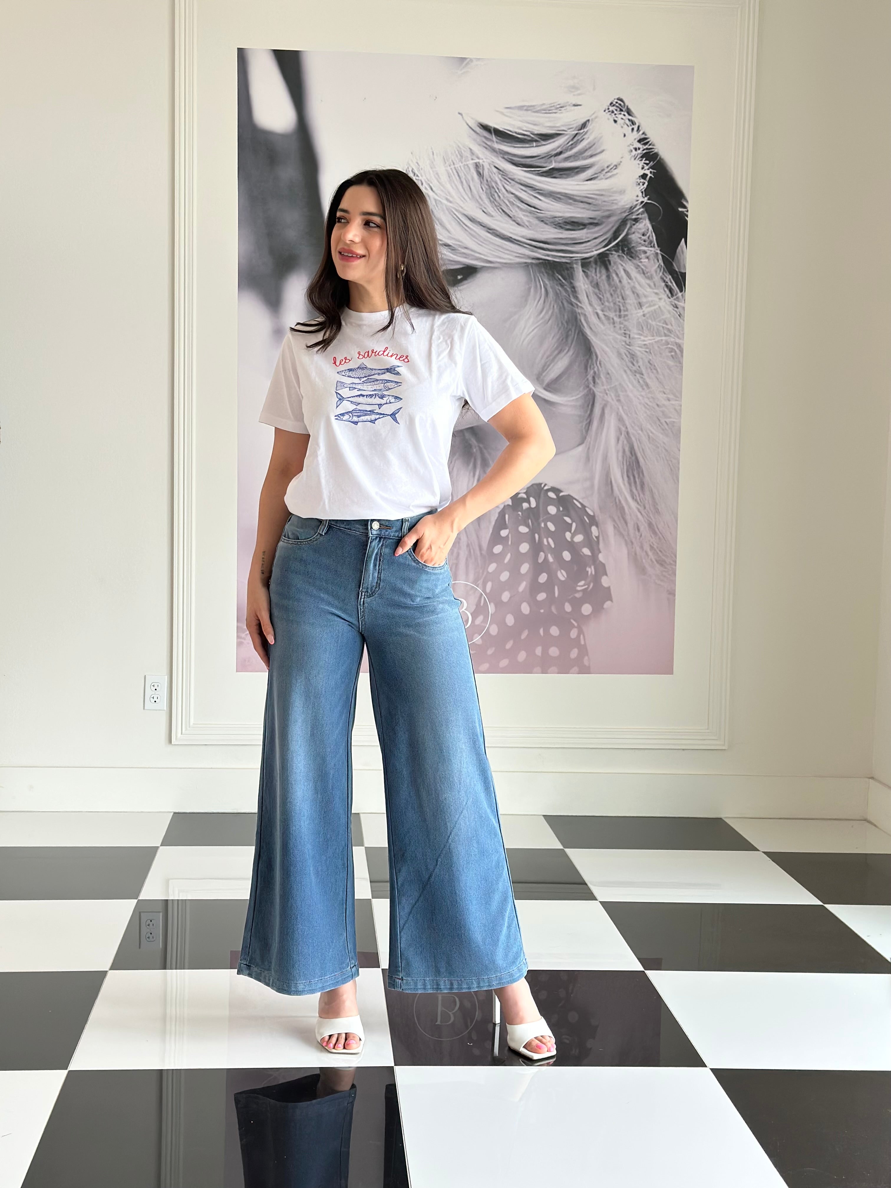 Michelle wide leg denim